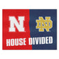 House Divided Mat - Nebraska / Notre Dame