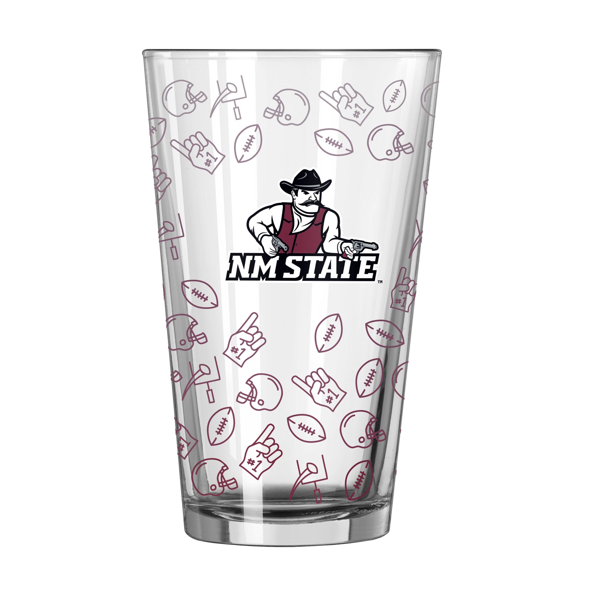 New Mexico State 16oz Ombre Playmaker Pint Glass