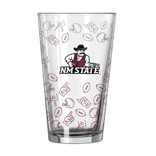 New Mexico State 16oz Ombre Playmaker Pint Glass