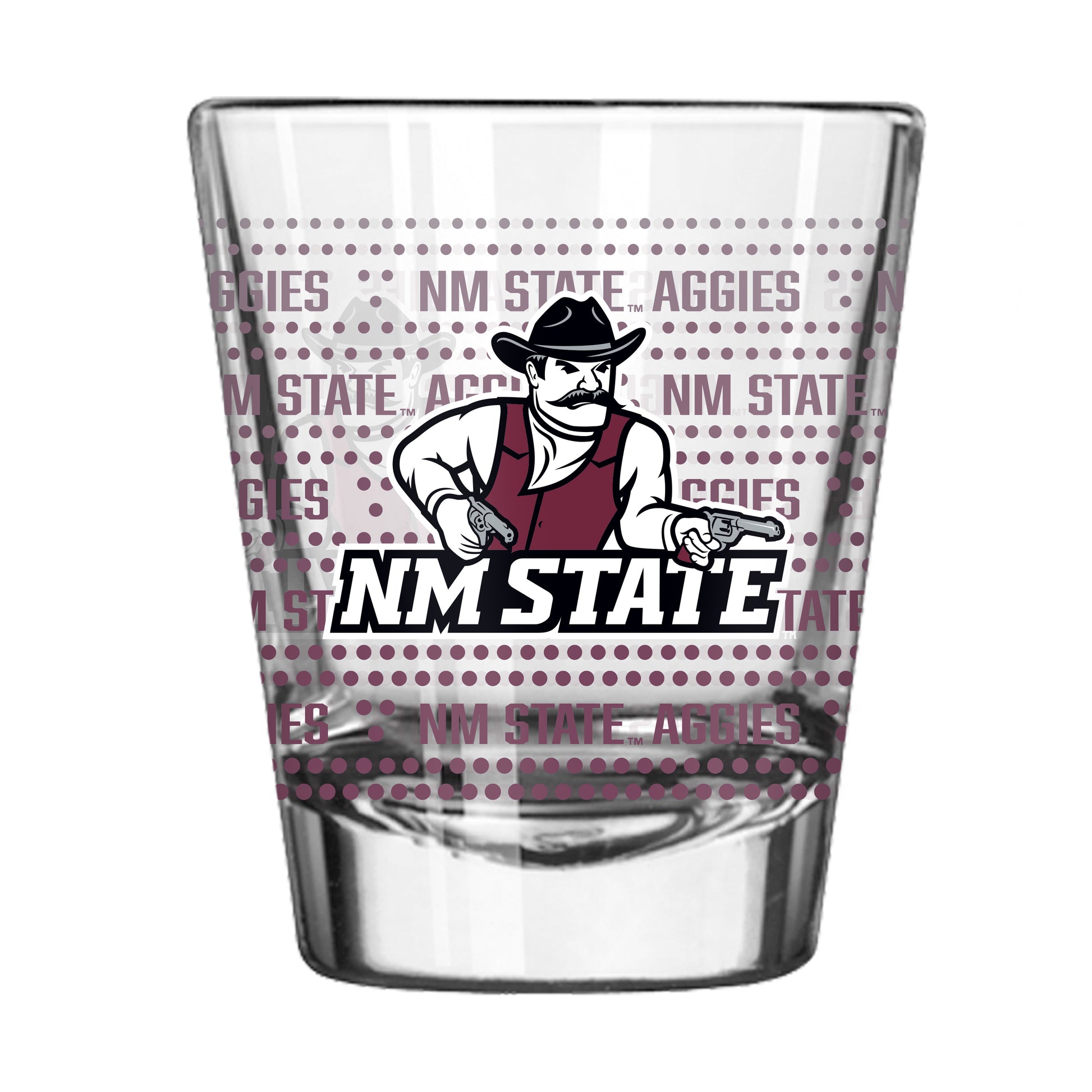 New Mexico State 2oz Chant Fade Shot Glass