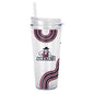 New Mexico State 22oz Waves Dbl Wall Clear Tumbler