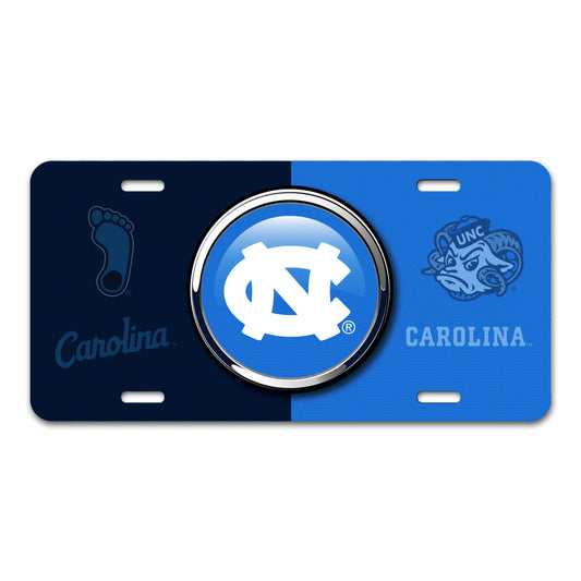 University of North Carolina Embossed Metal License Plate