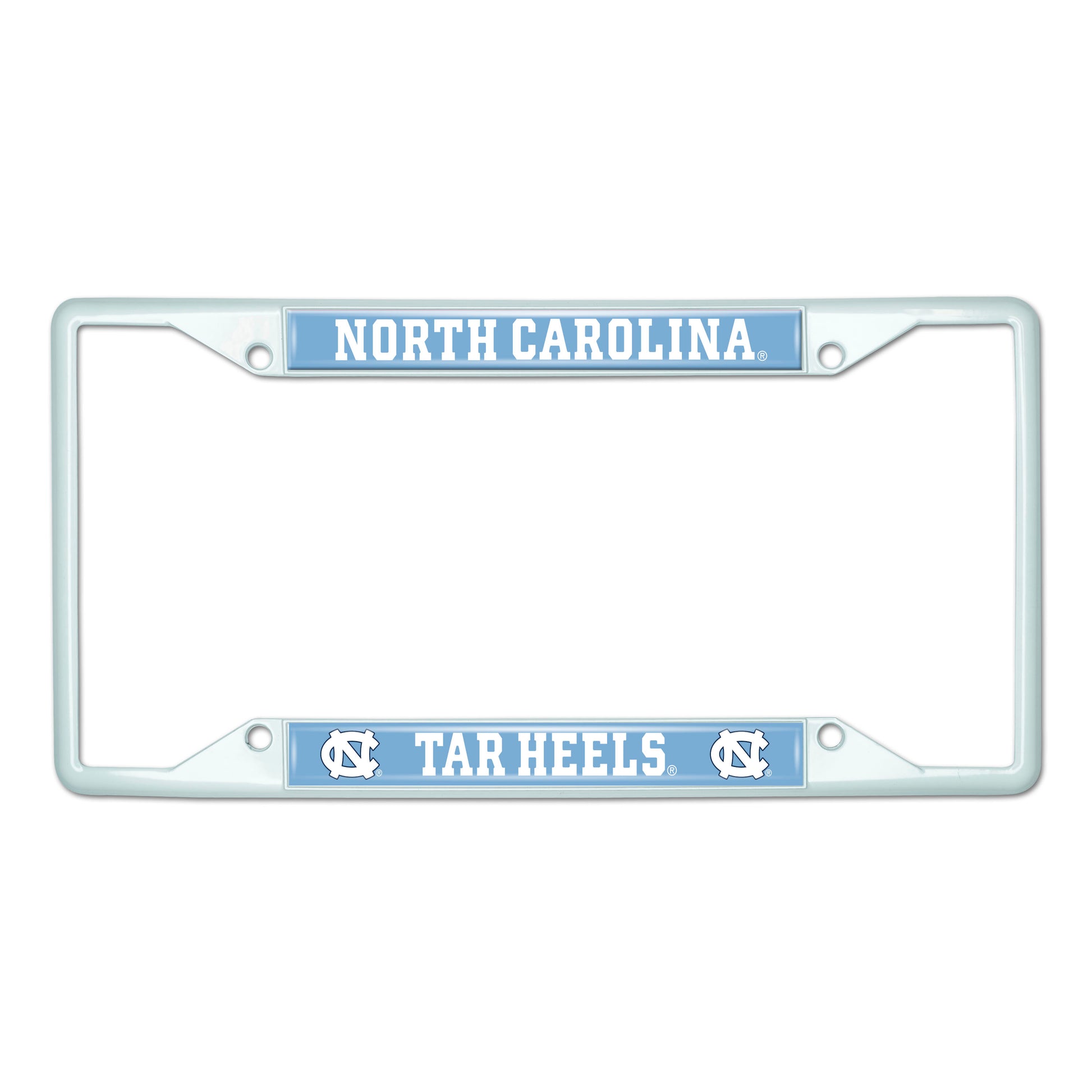 UNC Chapel Hill White License Plate