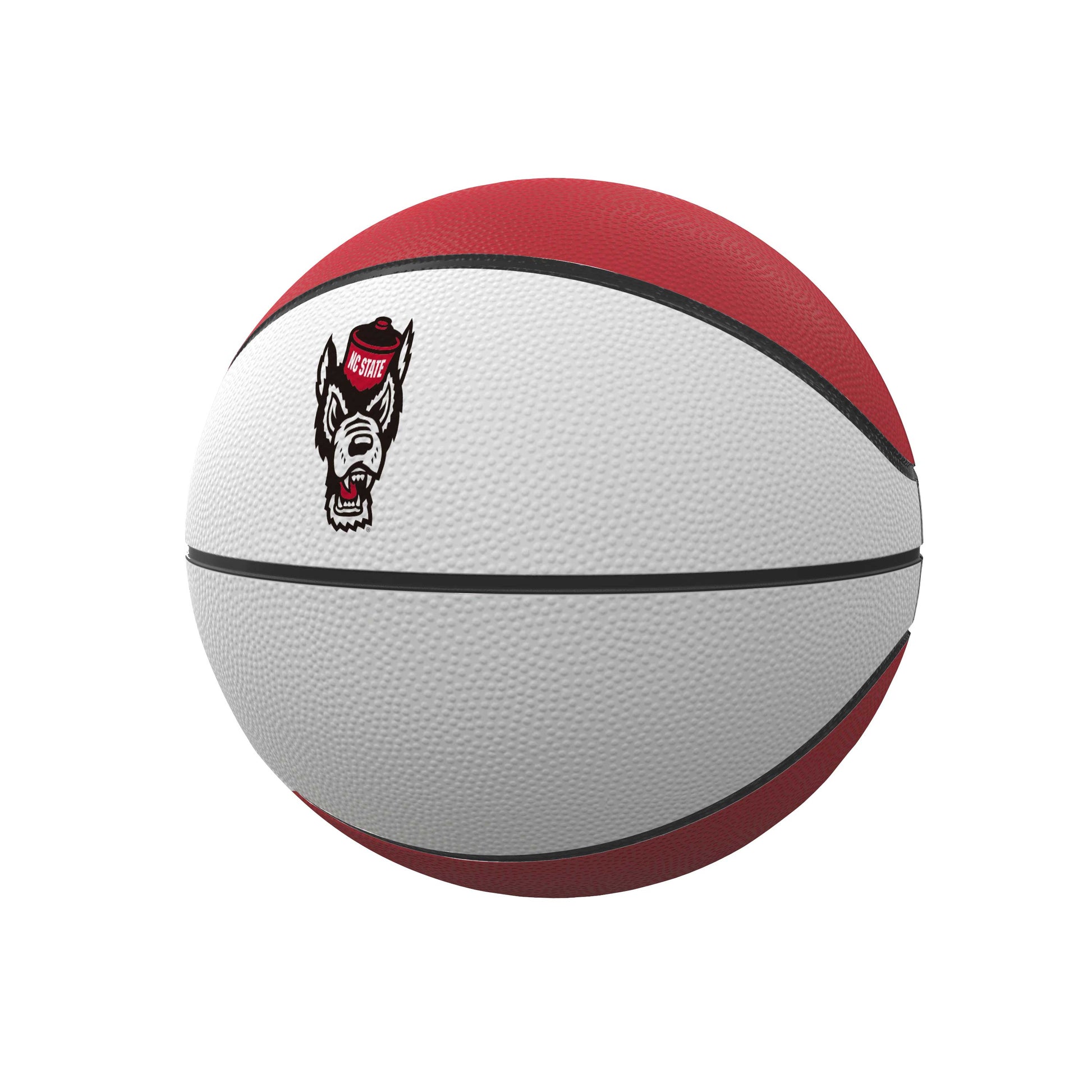 NC State Red and White Mini Rubber Basketball