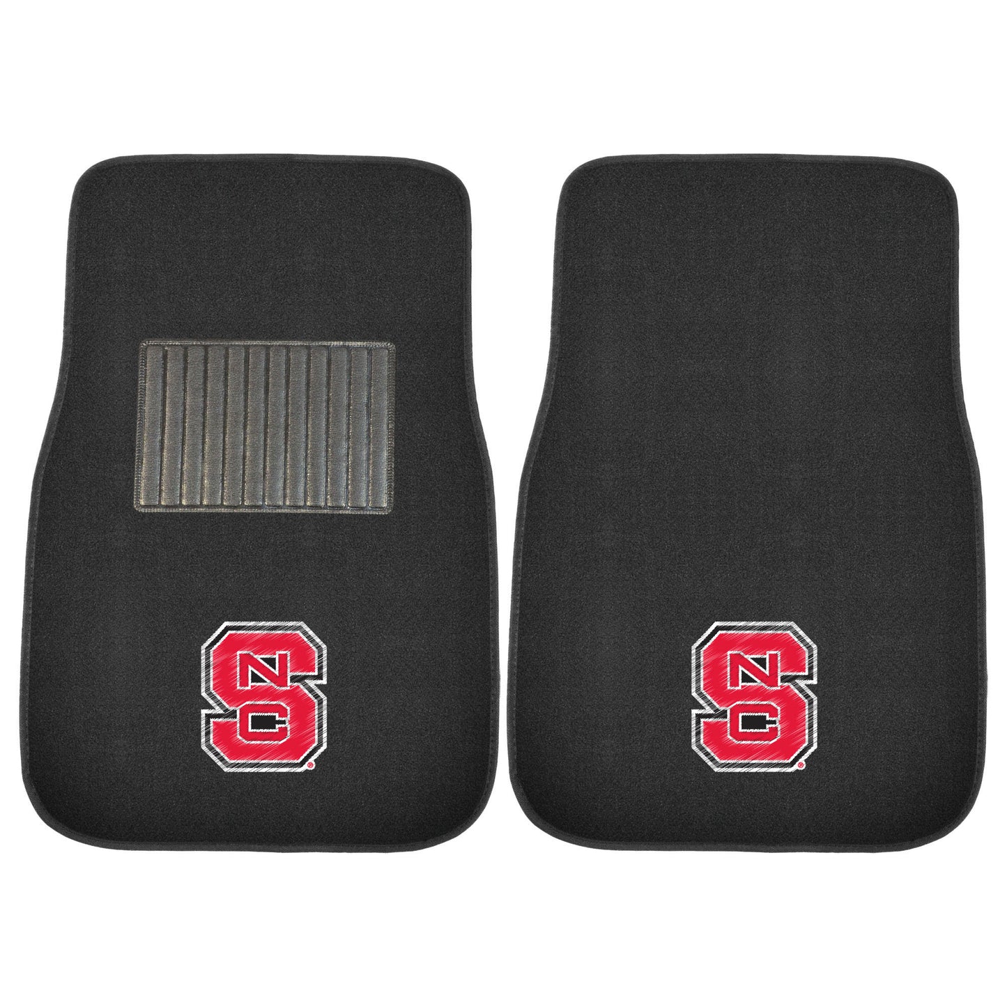 NC State University 2-pc Embroidered Car Mat Set