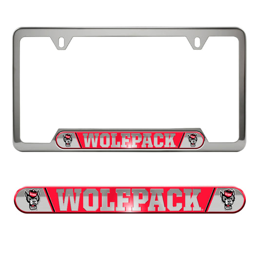 NC State University Embossed License Plate Frame