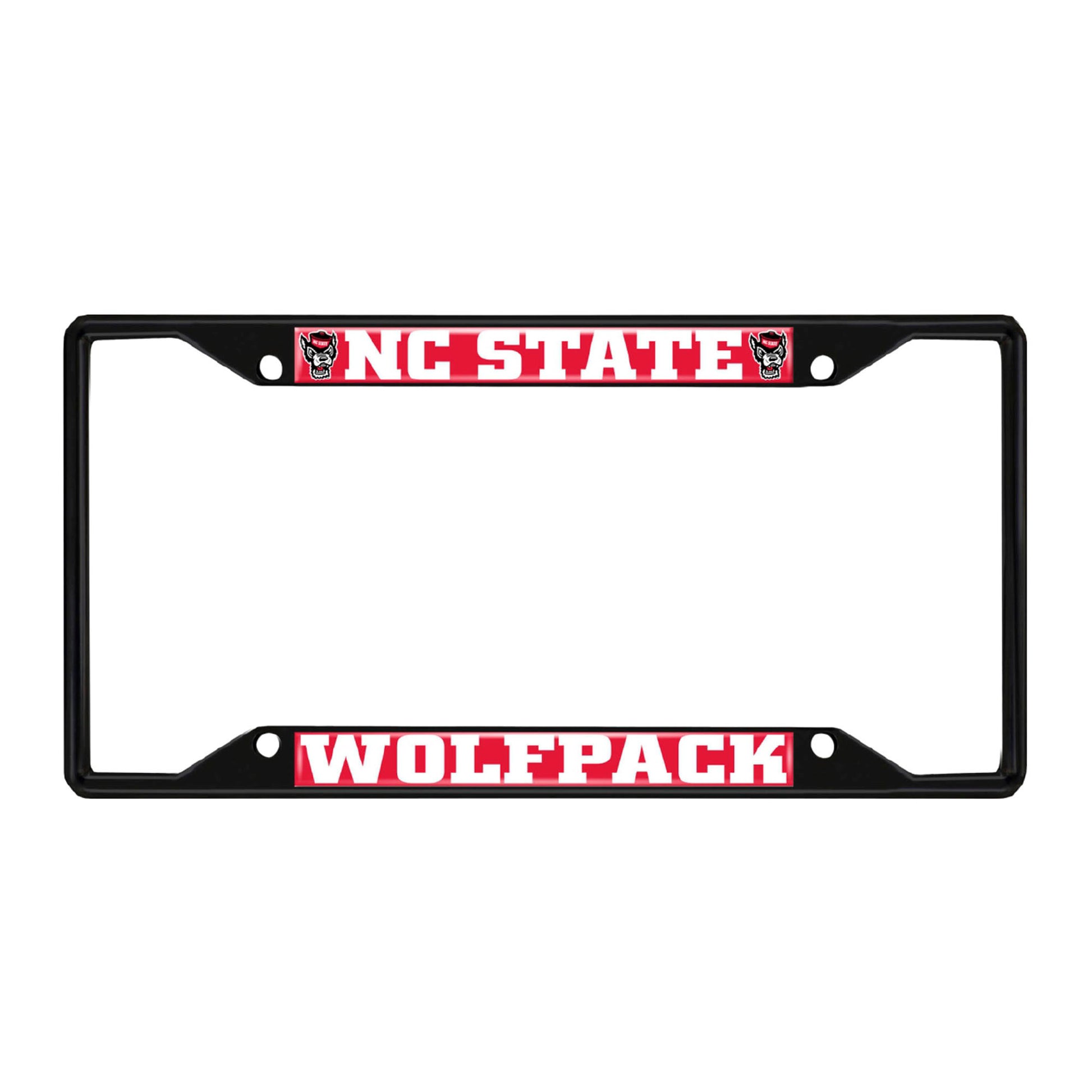 North Carolina State University Black License Plate Frame