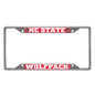 North Carolina State University Chrome License Plate Frame