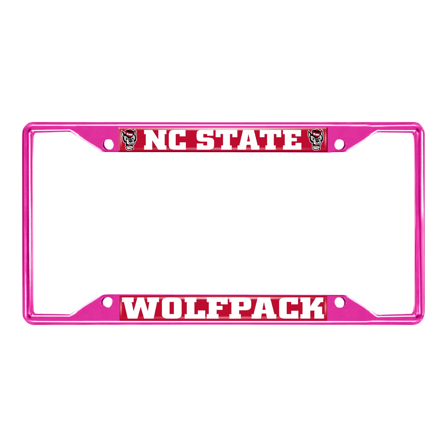 NC State University-Pink License Plate Frame