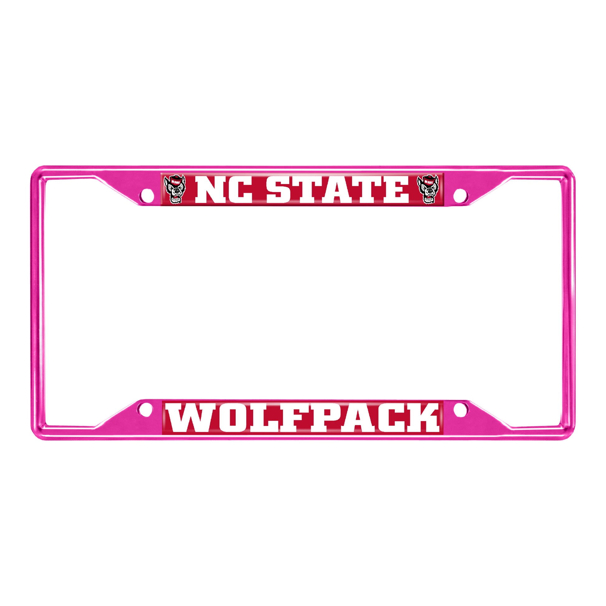 NC State University-Pink License Plate Frame