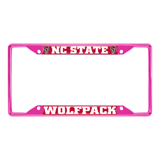 NC State University-Pink License Plate Frame