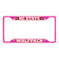 NC State University-Pink License Plate Frame