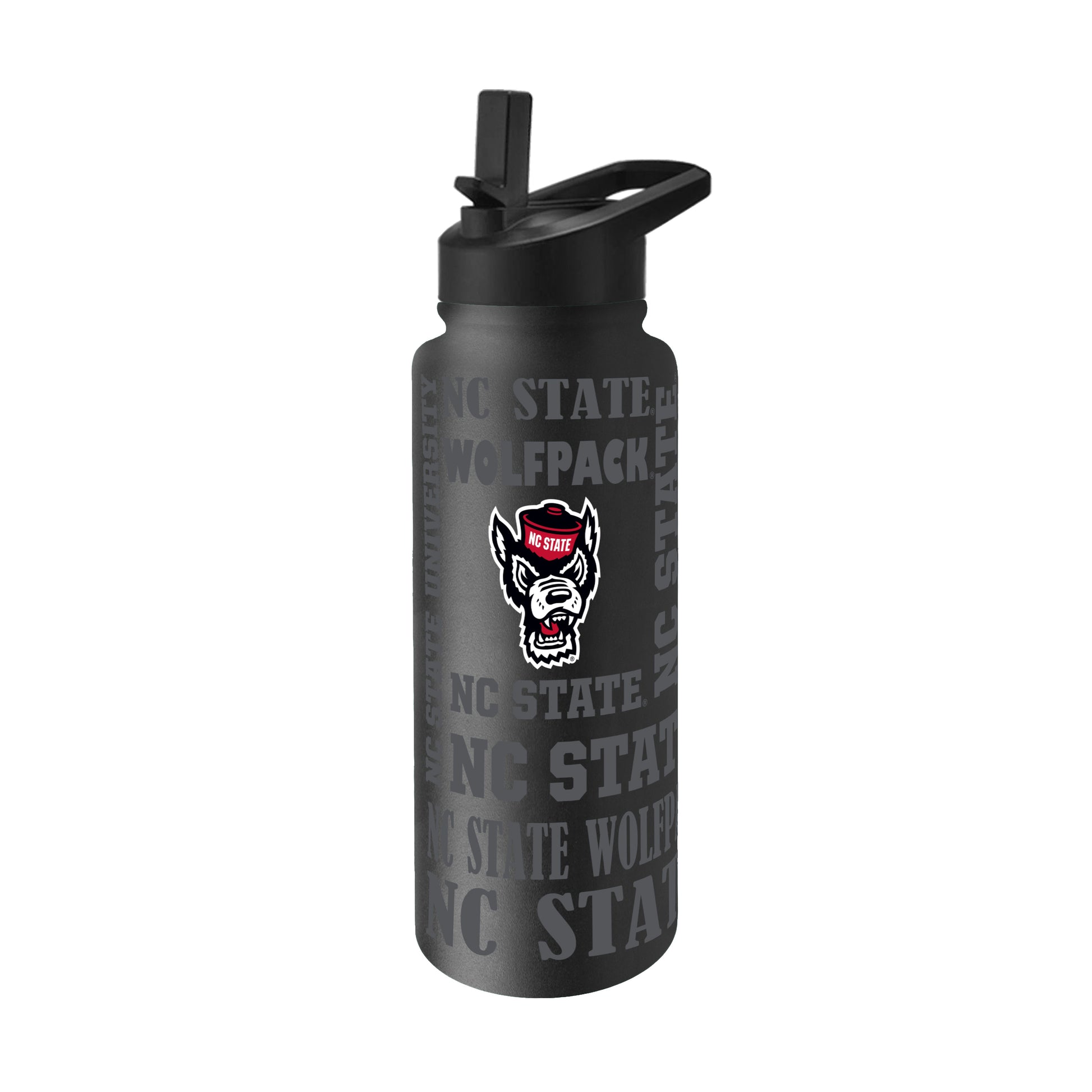 NC State 34oz Black Replay Quencher Bottle