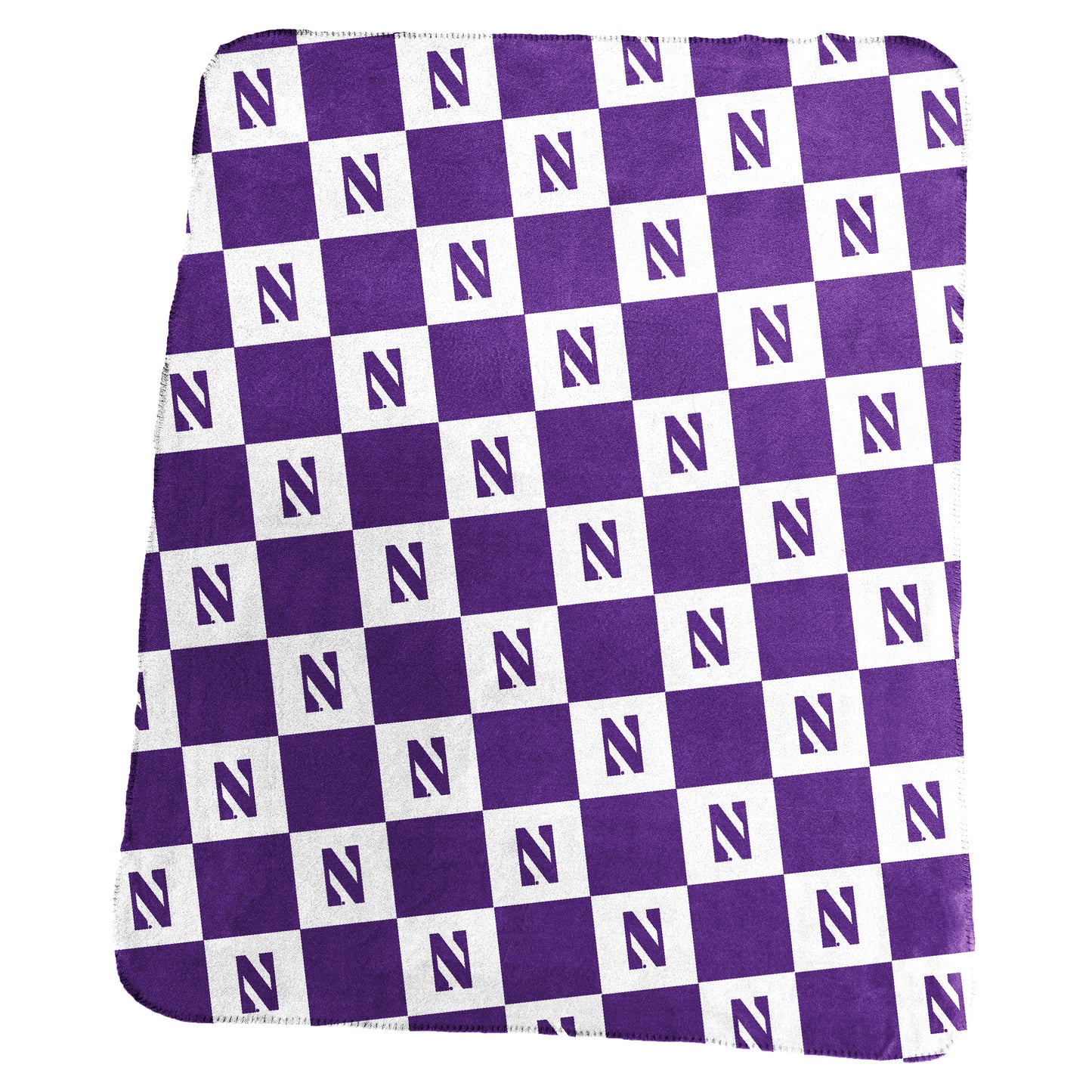 Northwestern Buffalo Plaid Classic Fleece Throw