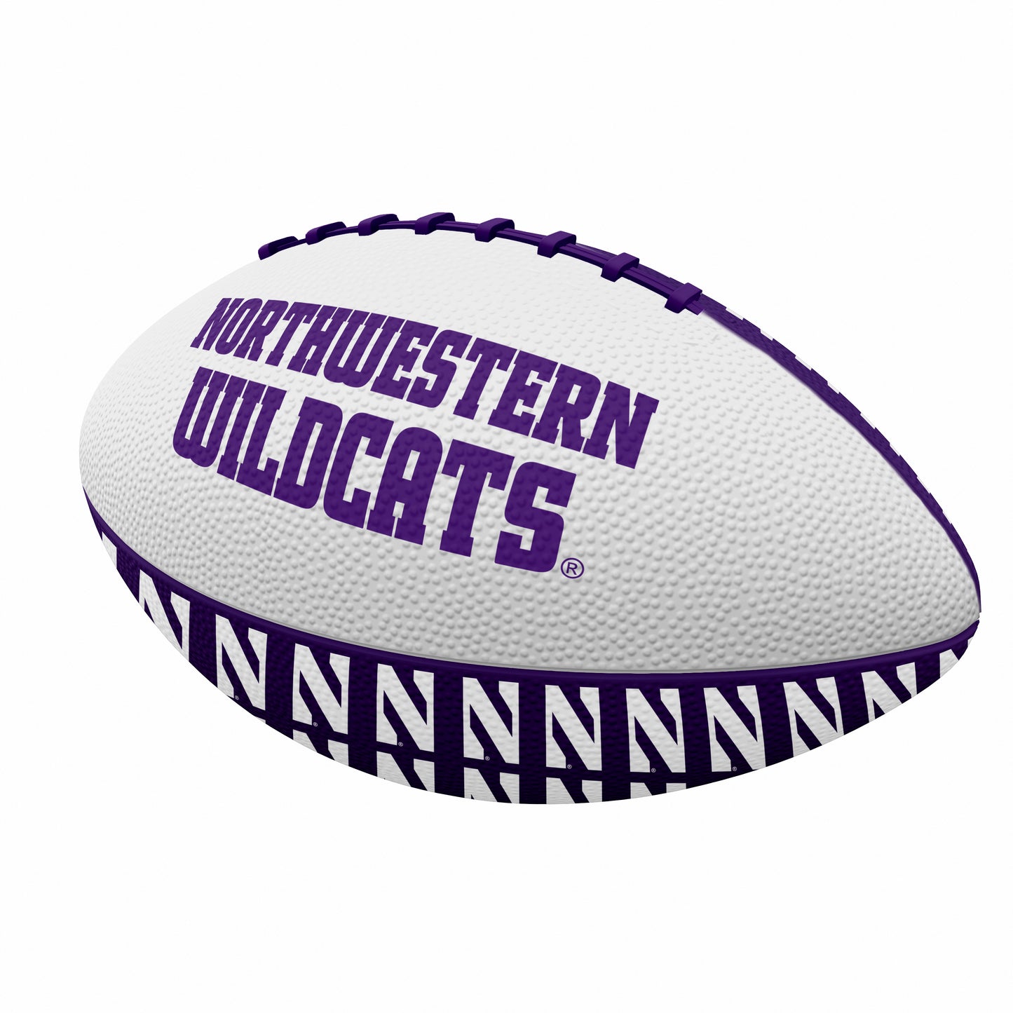 Northwestern Mini Size Rubber Football