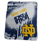 Notre Dame Classic Graffiti Fleece Throw