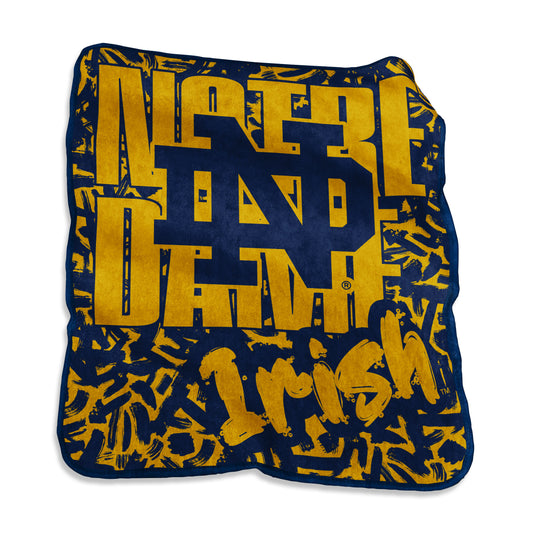 Notre Dame Raschel Dunhams 2025 Stroke Design Throw