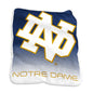 Notre Dame Navy/White Raschel Throw