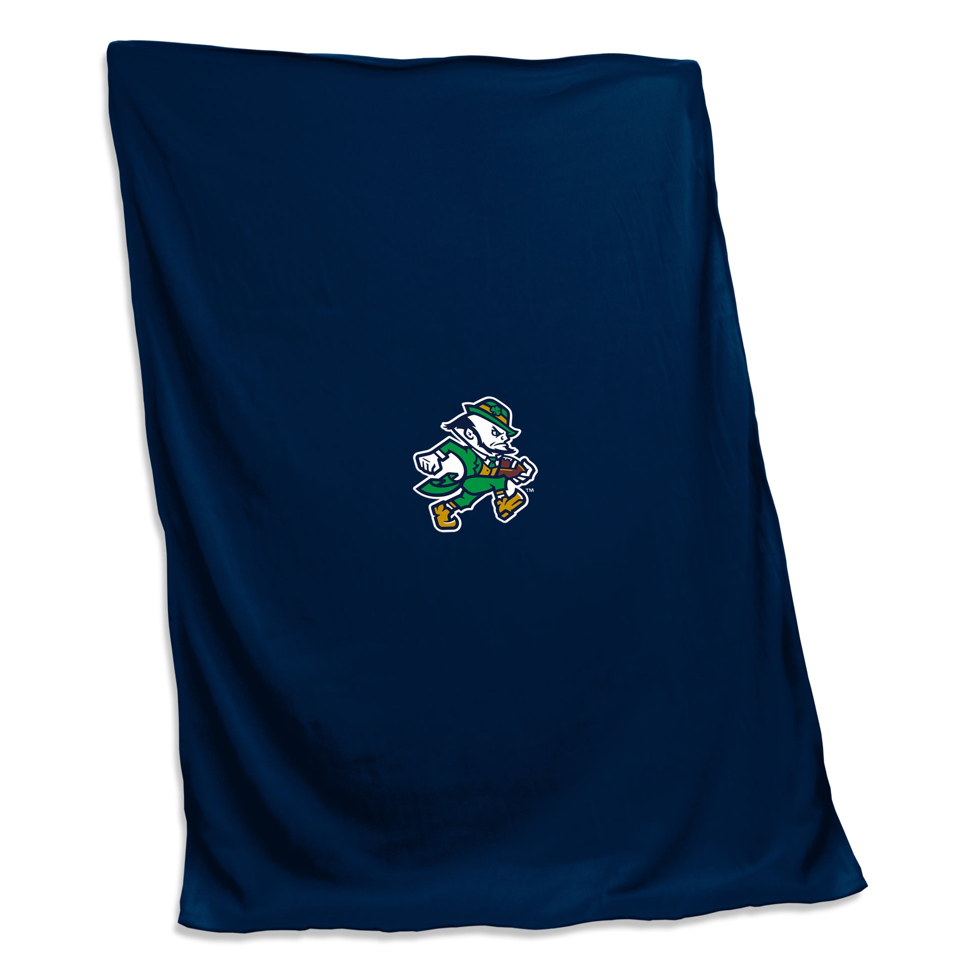 University of Notre Dame Football Leprechaun Sweatshirt Blanket