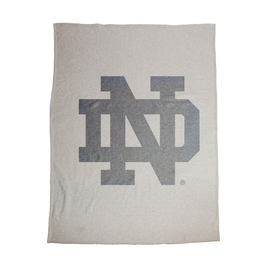 Notre Dame Oversized Logo Sublimated Sweatshirt Blanket
