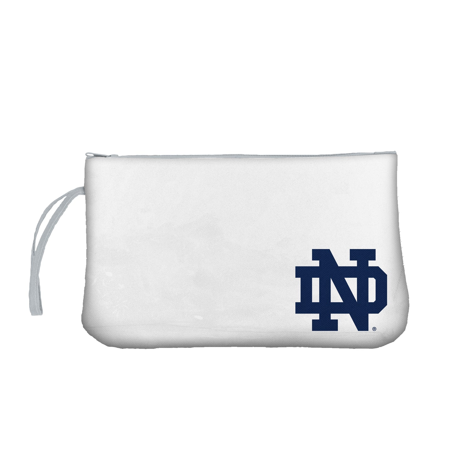 Notre Dame Clear Gray Wristlet