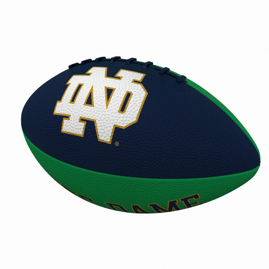 Notre Dame Pinwheel Logo Junior Size Rubber Football