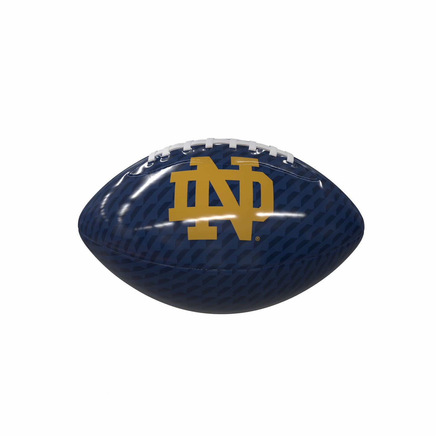 Notre Dame Carbon Fiber Mini Size Glossy Football