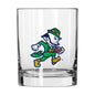 Notre Dame 14oz Leprechaun Football Rocks Glass