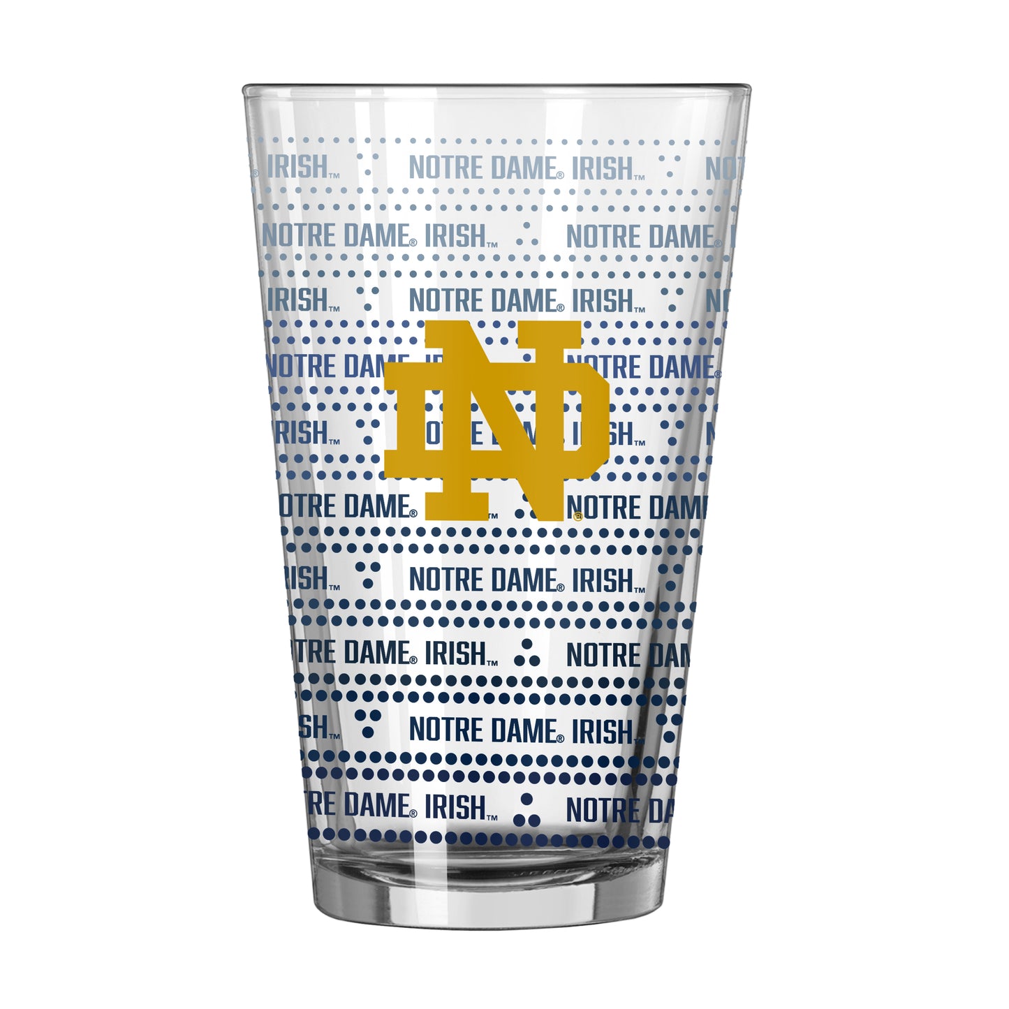 Notre Dame 16oz Chant Fade Pint Glass