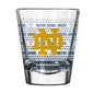 Notre Dame 2oz Chant Fade Shot Glass