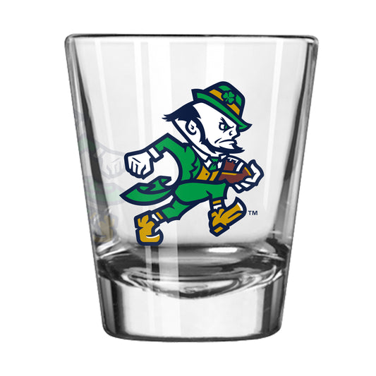 Notre Dame Leprechaun Football 2oz Shot Glass
