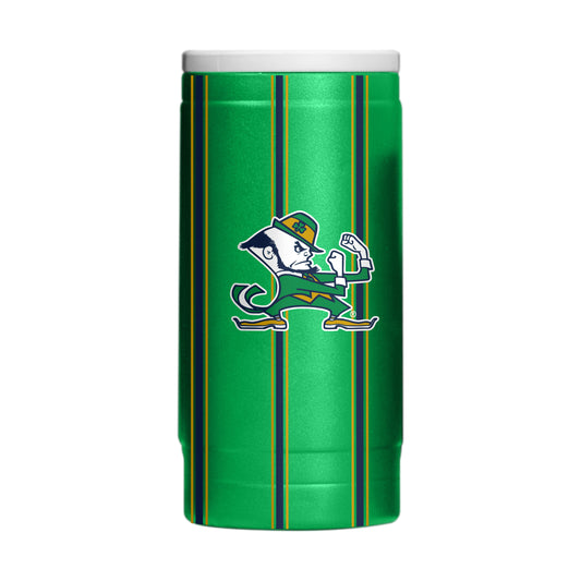 Notre Dame 12oz Alternate Thin Stripe Powdercoat SlimCan Coolie