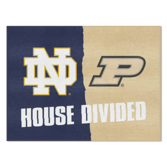 House Divided Mat - Notre Dame / Purdue