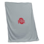 Ohio State Gray Sweatshirt Blanket (Screened)