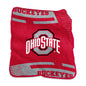 Ohio State Raschel Double Stripe Throw