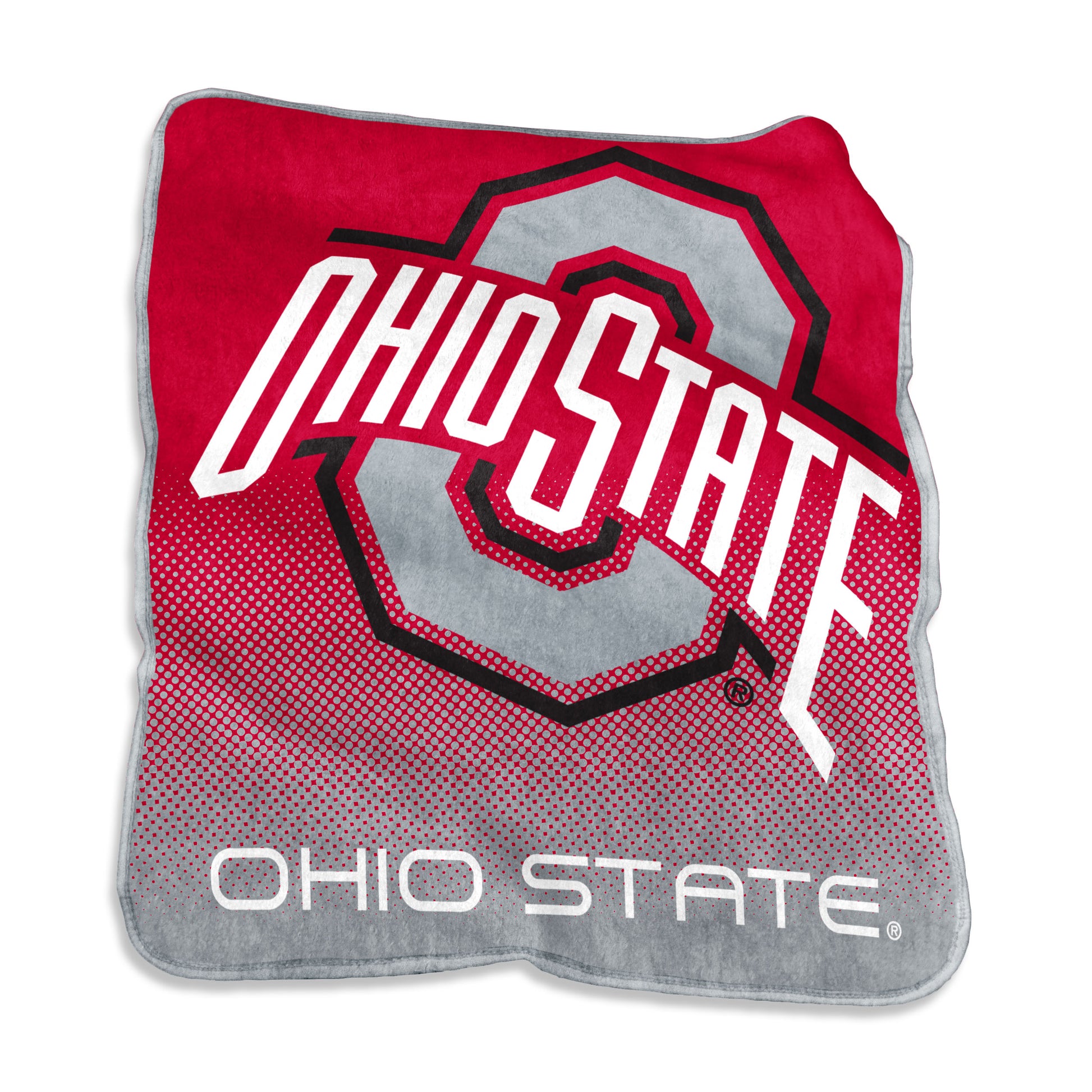 Ohio State Raschel Throw