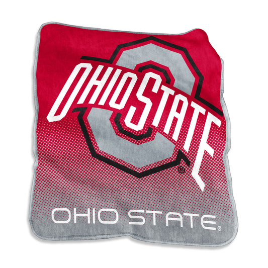 Ohio State Raschel Throw