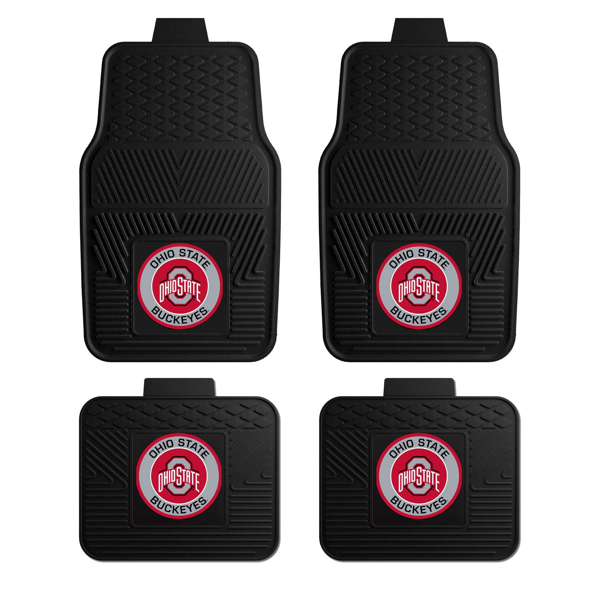 Ohio State 4pc Vinyl Car Mat Set