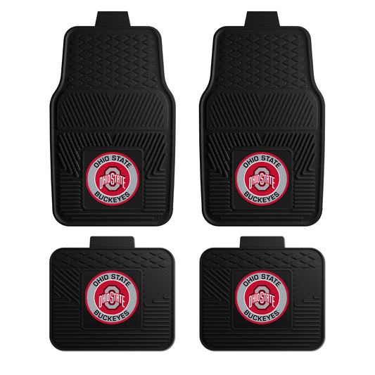 Ohio State 4pc Vinyl Car Mat Set