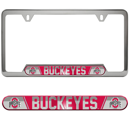 Ohio State University Embossed License Plate Frame