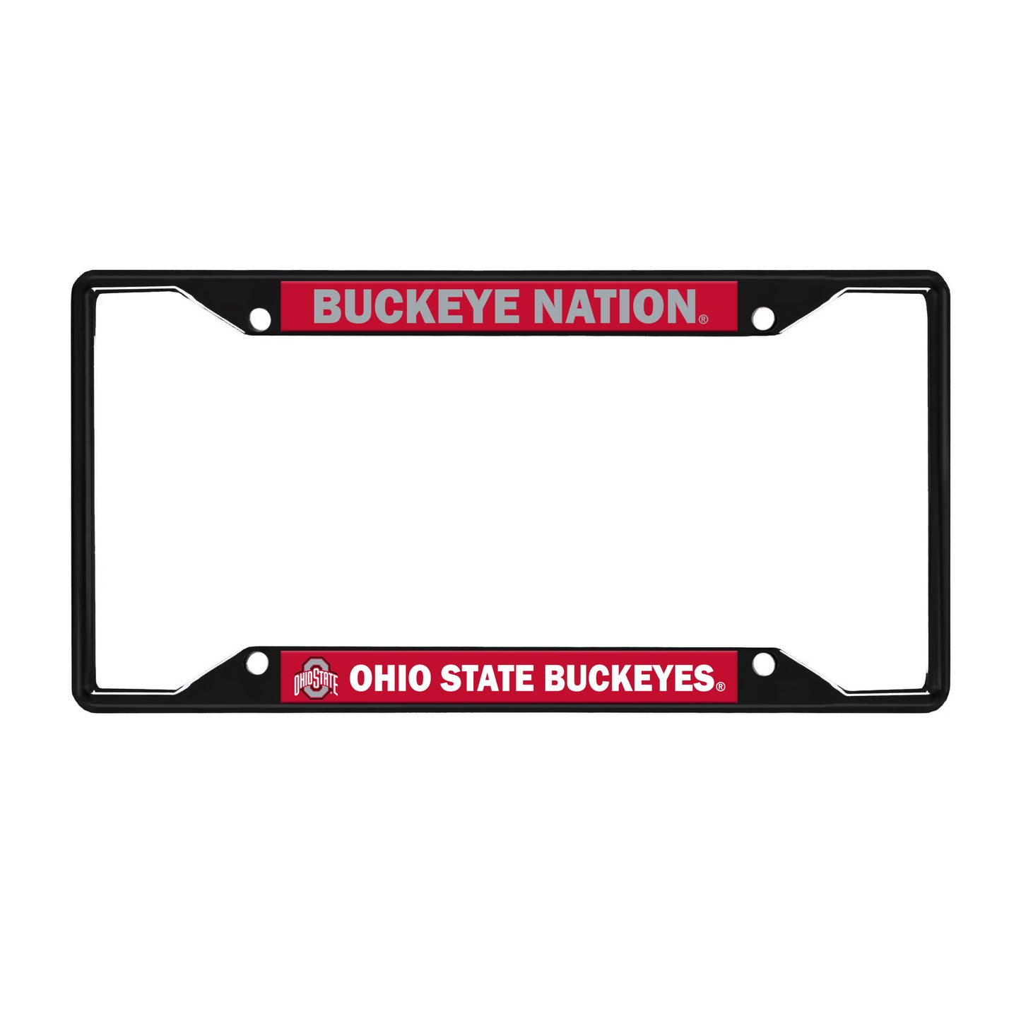 Ohio State License Black Trinity Plate Frame