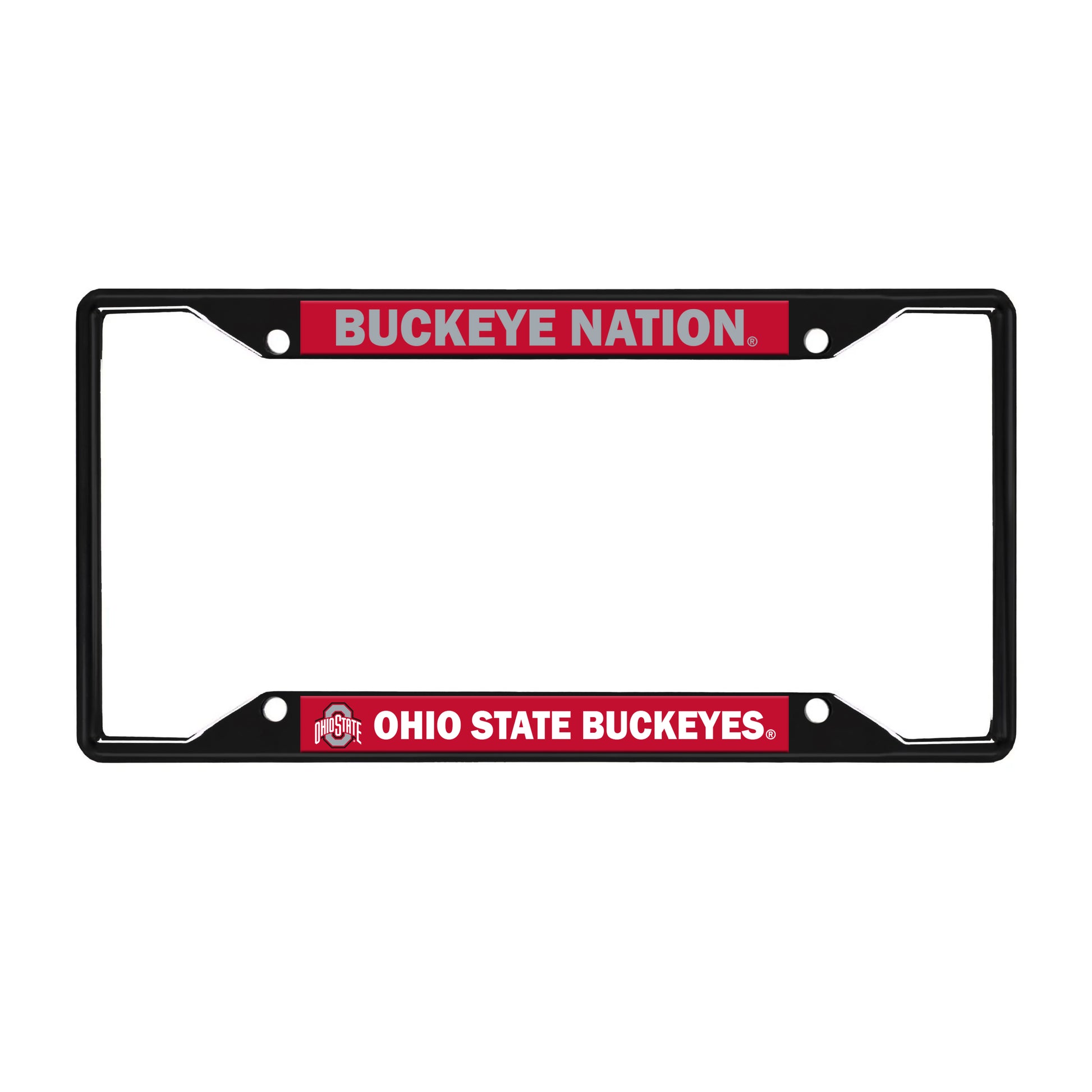 Ohio State License Black Trinity Plate Frame