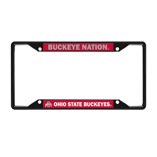 Ohio State License Black Trinity Plate Frame
