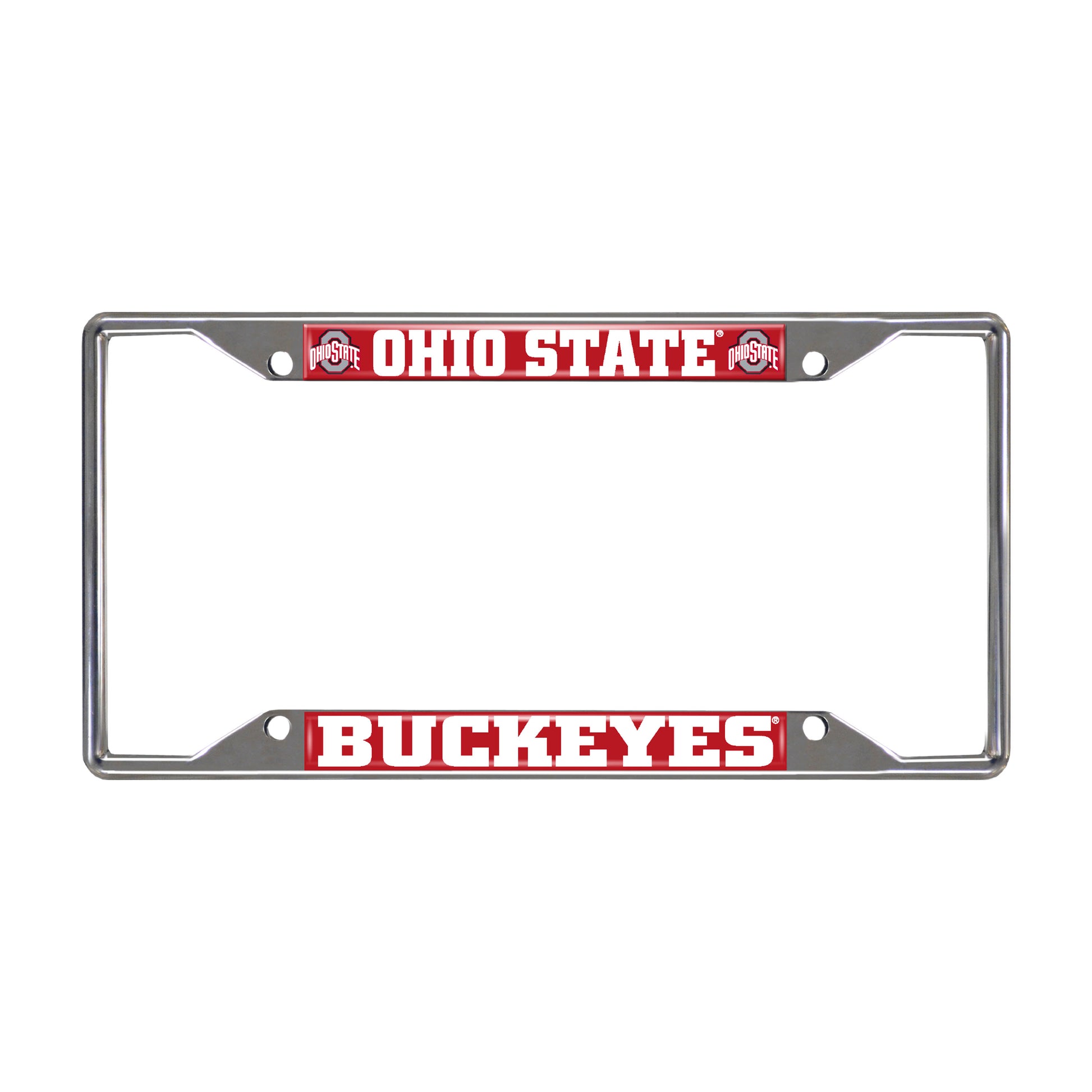 Ohio State University Chrome License Plate Frame