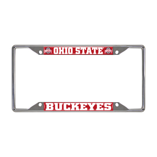 Ohio State University Chrome License Plate Frame