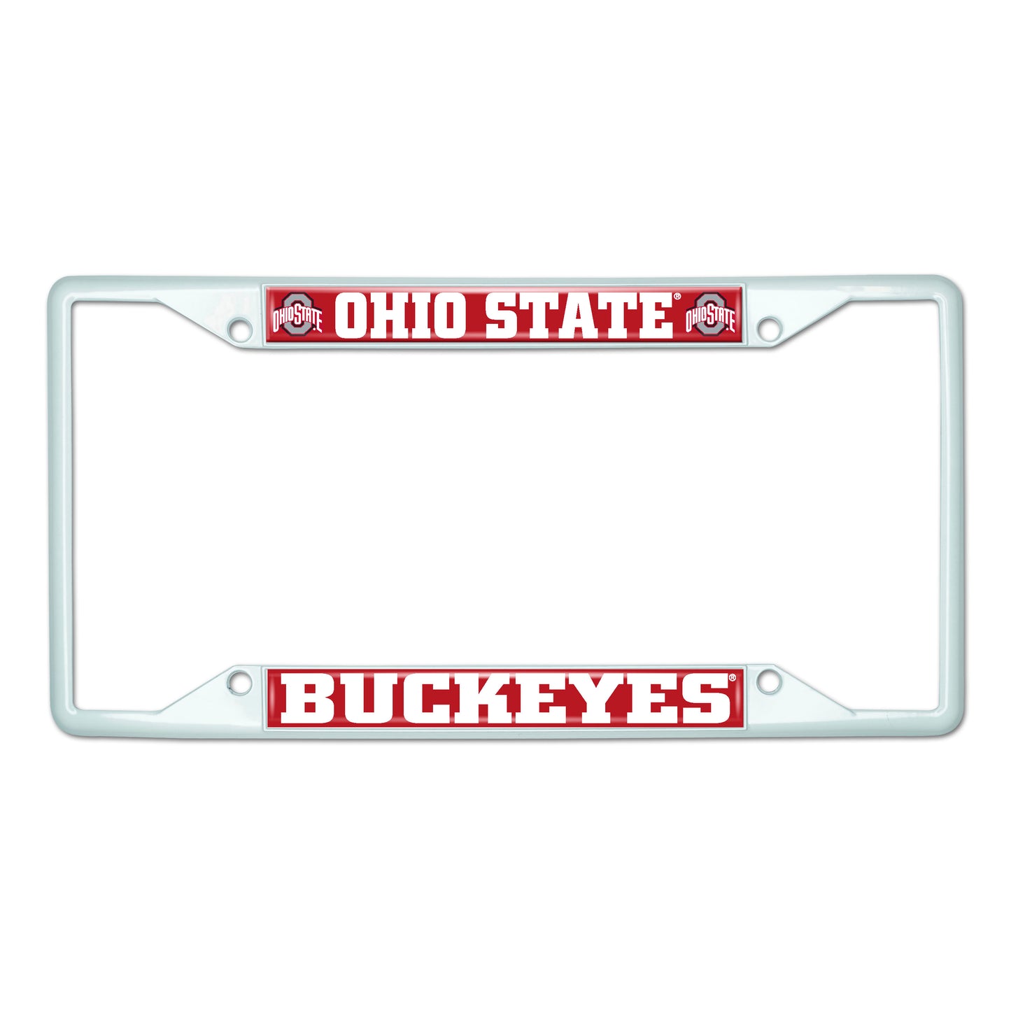Ohio State University-White License Plate