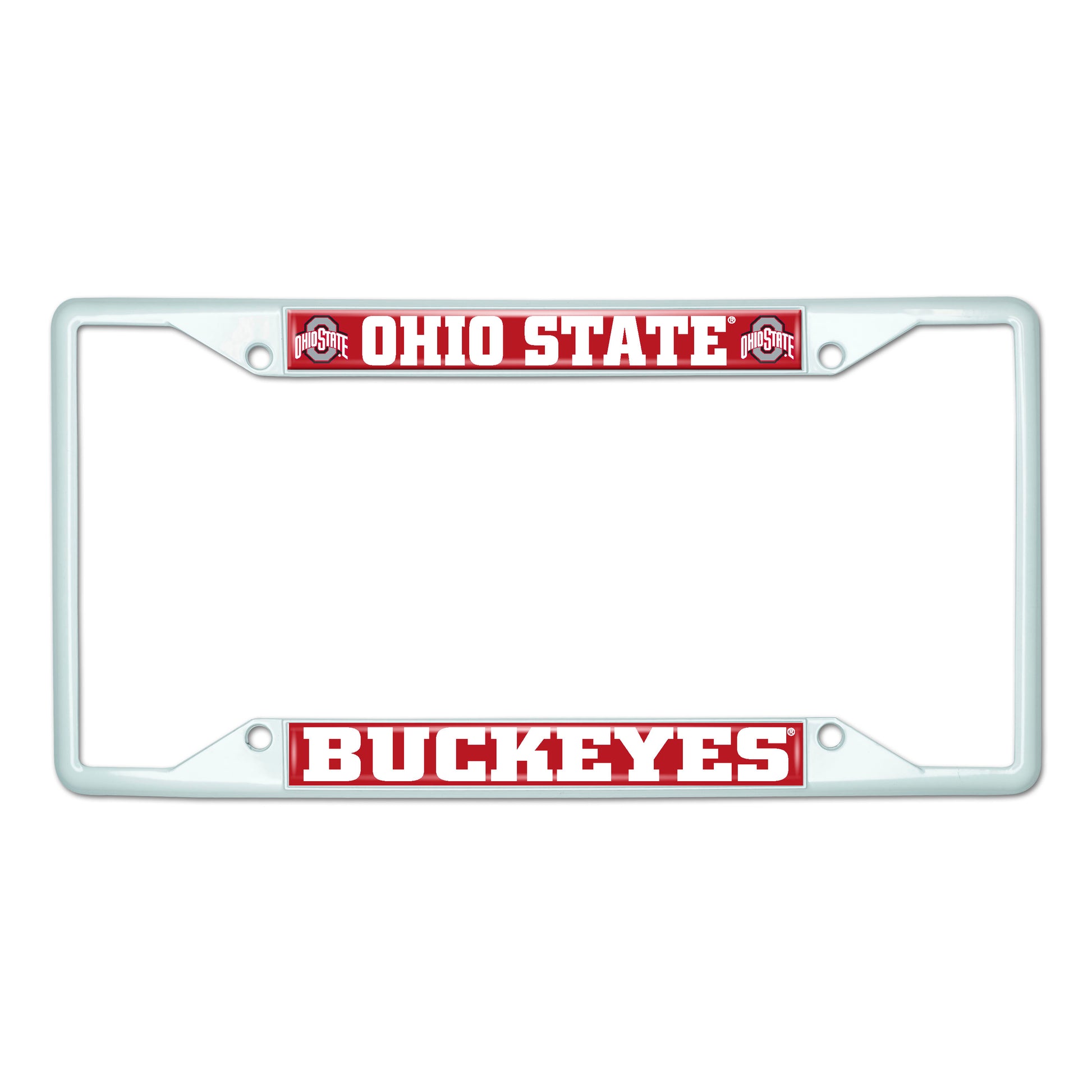 Ohio State University-White License Plate