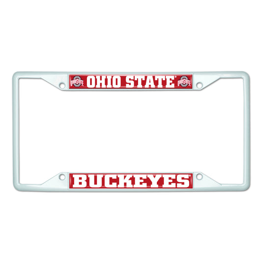 Ohio State University-White License Plate