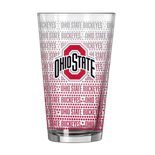 Ohio State 16oz Chant Fade Pint Glass