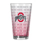 Ohio State 16oz Chant Fade Pint Glass